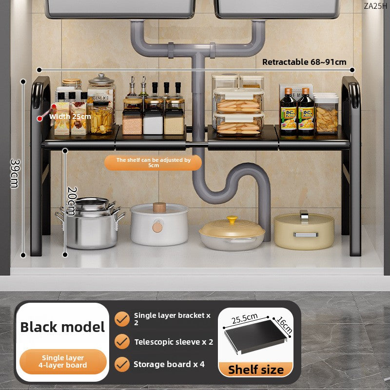 Expandable Kitchen Sink Storage Rack