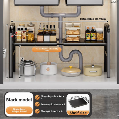 Expandable Kitchen Sink Storage Rack