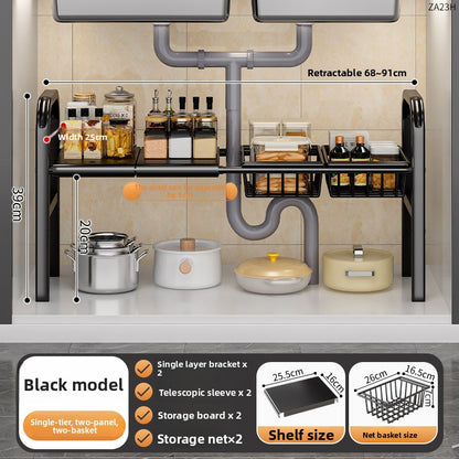 Expandable Kitchen Sink Storage Rack