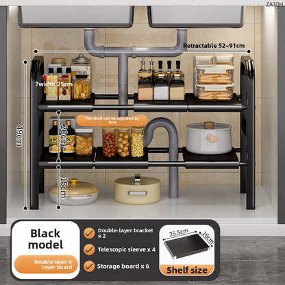 Expandable Kitchen Sink Storage Rack