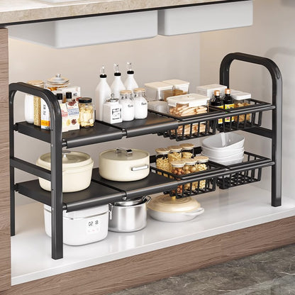 Expandable Kitchen Sink Storage Rack
