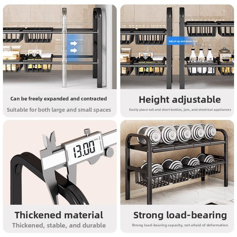 Expandable Kitchen Sink Storage Rack