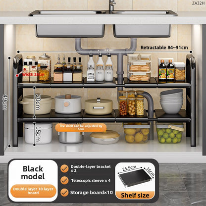 Expandable Kitchen Sink Storage Rack